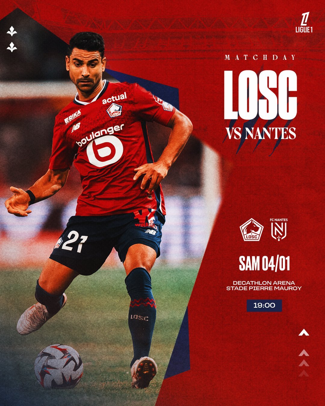 法国联赛中，南特取胜，积分排名上升